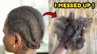 I MESSED UP 😢 | 4 MONTHS OLD PROTECTIVE STYLE TAKEOUT