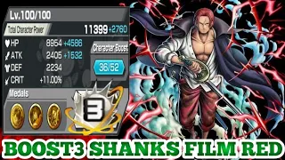 BOOST3 SHANKS FILM RED GAMEPLAY | ONE PIECE BOUNTY RUSH | OPBR