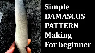 knife making  /damascus/  다마스커스  패턴 만들기 /