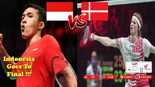 EPIC MATCH !!! Jonatan Christie (INA) VS Anders Antonsen (DEN) | Semifinal Thomas Cup 2021