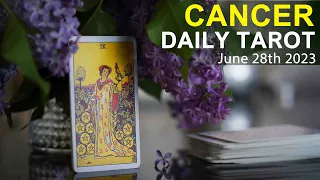 CANCER DAILY TAROT READING "SUCCESSFUL OUTCOME" June 28th 2023 #dailytarotreading #tarotreading