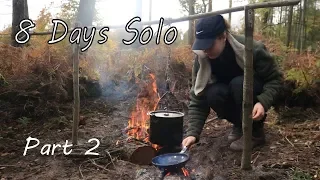 8 Day Solo | Lavvu | Woods Camp - Part 2 | Beef Stew
