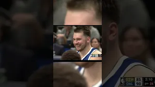 Luka Doncic laughs at Steph Curry | #nba #shorts