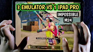 3 EMULATOR PLAYERS VS 1 IPAD PRO PLAYER 1 VS 3 TDM CHALLENGE | IPAD PRO PUBG 6 FINGERS CLAW HANDCAM