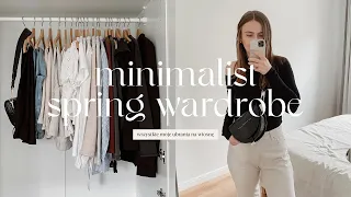 Minimalist spring wardrobe 🌸 Przegląd mojej szafy na wiosnę, nowości w szafie