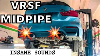 INSTALLING VRSF SINGLE MIDPIPES W/ DOWNPIPES (LOUD POPS) BMW M4