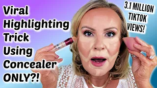 Over 40? TRY THIS VIRAL CONCEALER TRICK - Concealer As Highlighter?