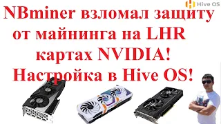 NBminer взломал защиту от майнинга на LHR картах NVIDIA! Настройка в Hive OS!