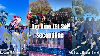 Big Nine Secondline| 2 Hour Live New Orleans Brass Music| Lower Nine 9