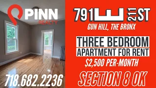 Three Bedroom Apartment For Rent - Section 8 - Gun Hill, Bronx | Bronx Apartment Tour | Pinn Realty