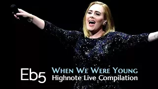 Adele: The Eb5 Highnote from When We Were Young (Live Compilation)