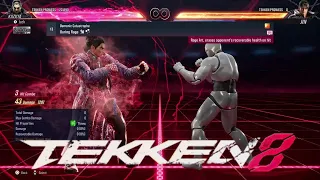 Tekken 8 Kazuya Mishima New & Reanimated Moves Show Case