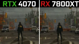 RTX 4070 vs RX 7800 XT - Test in 8 Games