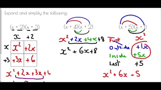 Expanding Double Brackets - Mr Morley Maths