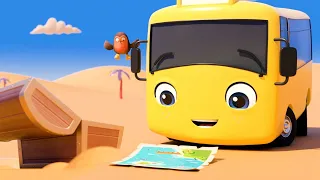 Buster Visits Treasure Island | Baby Cartoons - Kids Sing Alongs | Moonbug