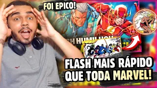 REAGINDO a O DIA QUE O FLASH APOSTOU CORRIDA COM TODOS OS VELOCISTAS DA MARVEL - Ei Nerd