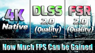 Native 4K (2160p) vs DLSS 2.0 (Quality) vs FSR 2.0 (Quality) | PC Gameplay Tested