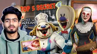 ICE SCREAM 6 GAME TOP 5 SECRETS/WHO IS MATI??/MR HUMBLE