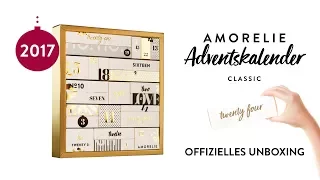 AMORELIE Adventskalender Premium 2017 Inhalt: Official Unboxing (Spoiler Alert!)