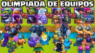 CUAL ES EL MEJOR EQUIPO? | OLIMPIADAS de EQUIPOS | RETO CLASH ROYALE | Team Olympics Clash Royale