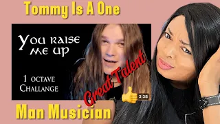 Jhasmin Reacts to YOU RAISE ME UP (1 OCTAVE CHALLANGE) - TOMMY JOHANSSON