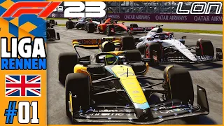 LIGA Saison 3 BEGINNT!🔥| F1 23 LON LIGARENNEN #01: Silverstone | Crossplay Online Liga LON Saison 3