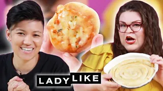 Jen and Kristin Try Every Trader Joe's Frozen Appetizer • Ladylike