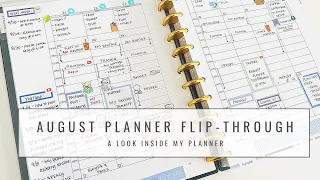 My August Planner Flip-through #organizedlife #planwithme #plannerflipthrough