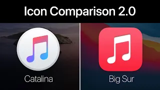 macOS Big Sur vs Catalina Icons - Updated Version