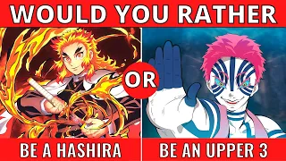 Would You Rather DEMON SLAYER QUIZ - Ultimate Anime Quiz