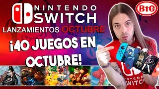 ¡40 JUEGOS para SWITCH en OCTUBRE! | Lanzamientos OCTUBRE Nintendo Switch