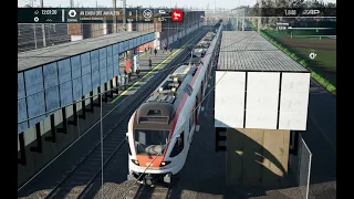 Train Sim World 4: Flirt 3 der SBB als Ersatzzug auf der Linie S1 nach Bregenz Hafen