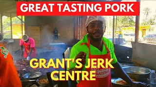 GREAT TASTING JERK AT GRANT’S JERK CENTRE! Place to Visit in Jamaica! Jamaica Vlog