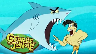 Swimming With Sharks! 😱 🦈| George of the Jungle | Full Episode | Cartoons For Kids