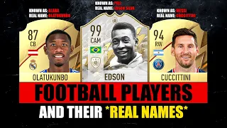 FOOTBALLERS And Their REAL NAMES! 😱😵 ft. Alaba, Messi, Pele… etc