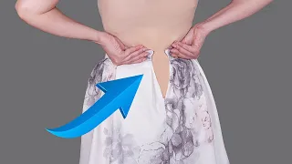 How to upsize a skirt in the waist to fit you perfectly - a sewing trick!