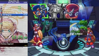 Speedrun: Mega Man X4 (PC) Zero 100% in 43:47.