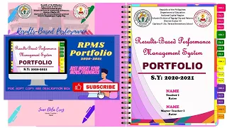 (COMPLETE MOVs) EDITABLE RPMS PORTFOLIO E-FILE 2020-2021: Just insert your MOVs/EVIDENCES!