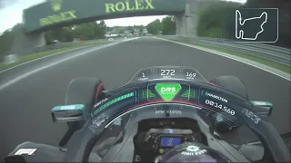 Hamilton Pole Lap Hungary 2020 Onboard (with Halo Hud)