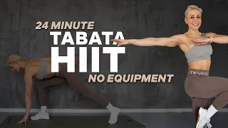 24 MIN TABATA HIIT | Full Body Cardio | Home Workout | No Equipment | No Repeat | Super Sweaty