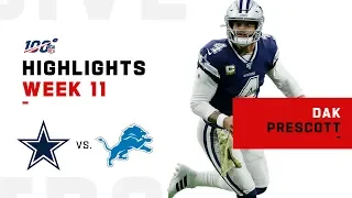 Dak Prescott's MONSTER Day w/ 444 Yds & 3 TDs | NFL 2019 Highlights