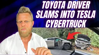 A Toyota Corolla crashed into a Tesla Cybertruck - this is what happened...