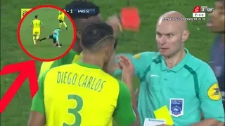 FRENCH REFEREE SUSPENDED AFTER [LASHING OUT] AT PLAYER!!