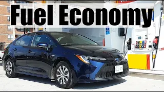 2022 Toyota Corolla HYBRID - Fuel Economy MPG Review + Fill Up Costs