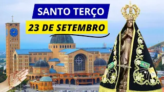 SANTO TERÇO DE APARECIDA DE HOJE - 23/09/2023 | MISTÉRIOS GOZOSOS | TERÇO DE APARECIDA HOJE SÁBADO