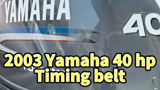 2003 Yamaha 40 hp outboard timing belt replacement