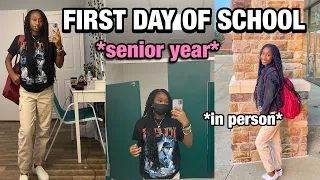 FIRST DAY OF HIGH SCHOOL GRWM +VLOG 2021  *SENIOR YEAR*