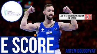 Artem Dolgopyat - E score (floor exercise) - 2023 World Championships