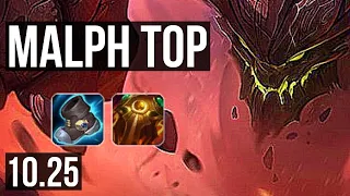 MALPHITE vs WARWICK (TOP) | 3/1/7, 300+ games | KR Diamond | v10.25