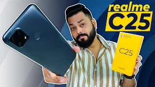 realme C25 Unboxing & First Impressions | realme C20 & C21⚡ TÜV Rheinland Certified, 6000mAh & More